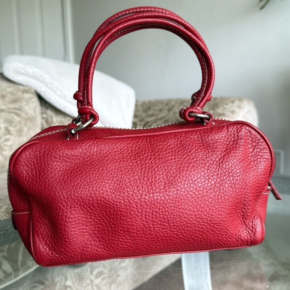 Leather Red Purse Made in Italy GUIA’S - Picture 2 of 9